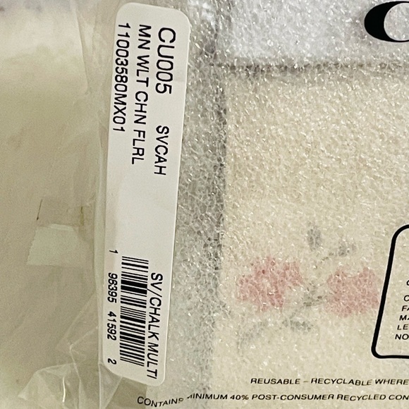 NWT Coach Mini Wallet On A Chain With Floral Print - Picture 6 of 8